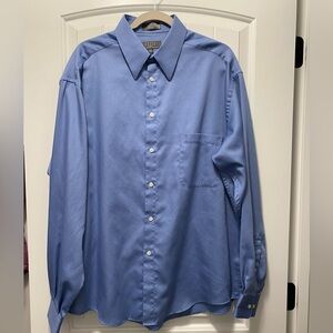 Men's Classic Blue Dress Shirt